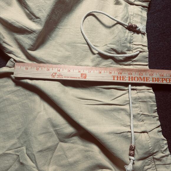 Nitagut Linen‎ Blend Shorts Womens sz 3XL Yellow Stretch Drawstring Airy NWT - Picture 6 of 10